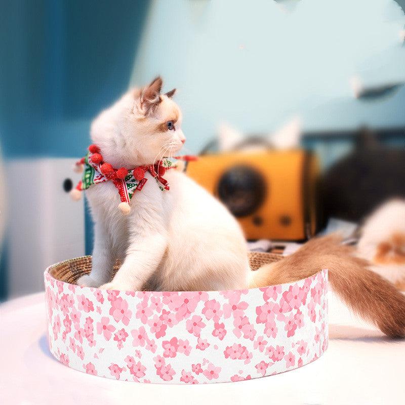 The Ultimate Cat Oasis: Round Corrugated Cat Scratcher
