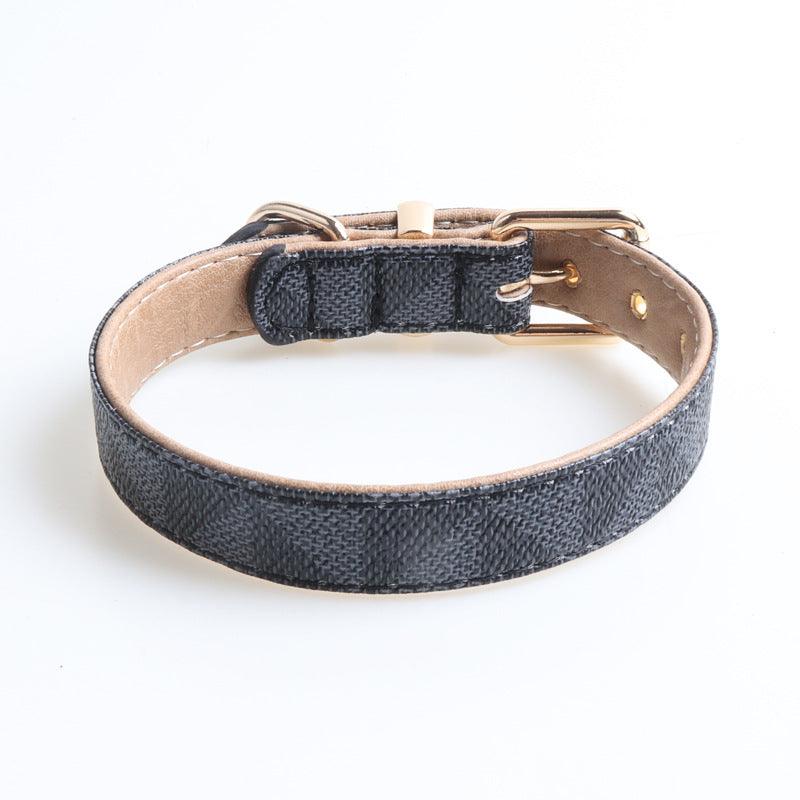 Exquisite Fashion Pu Leather Dog Collar - Stylish And Durable Pet Accessory