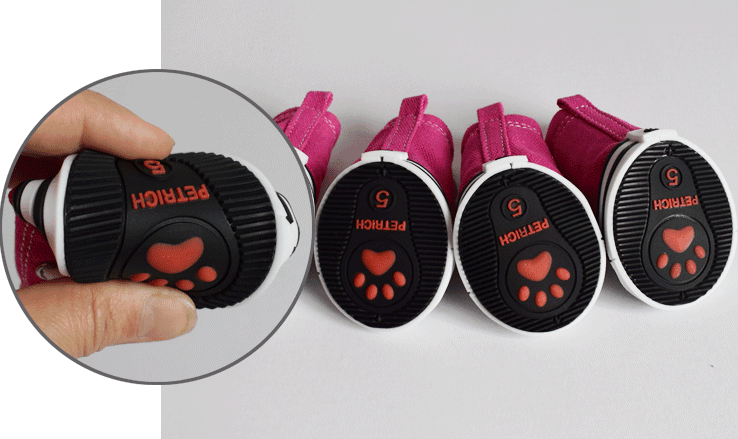 Stylish Denim Canvas Dog Shoes: Trendy, Waterproof, And Non-Slip