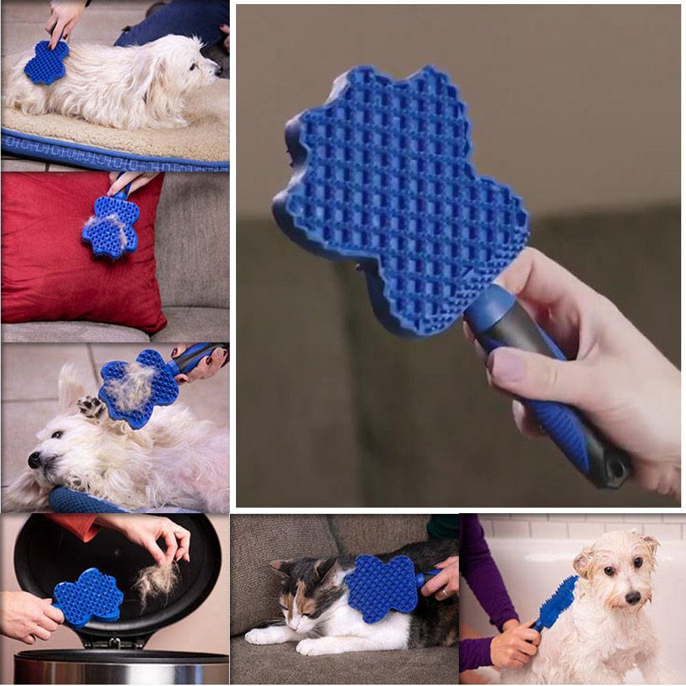 Gentlegroom Pet Hair Detangler & Shampoo Dispenser Brush