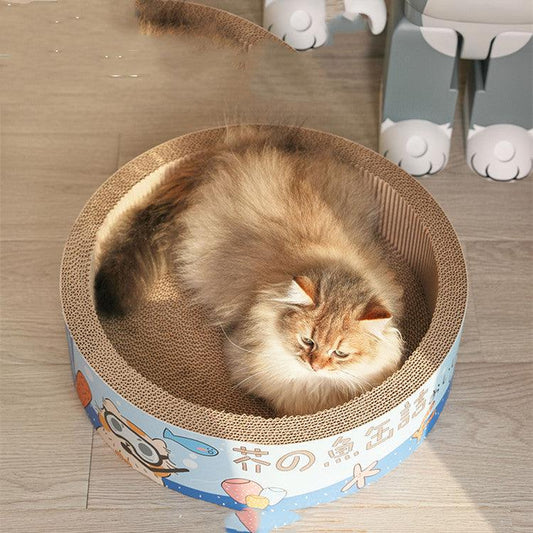 Round Pink Cat Scratcher: Stylish And Durable Bowl-Shaped Claw Grinding Solution