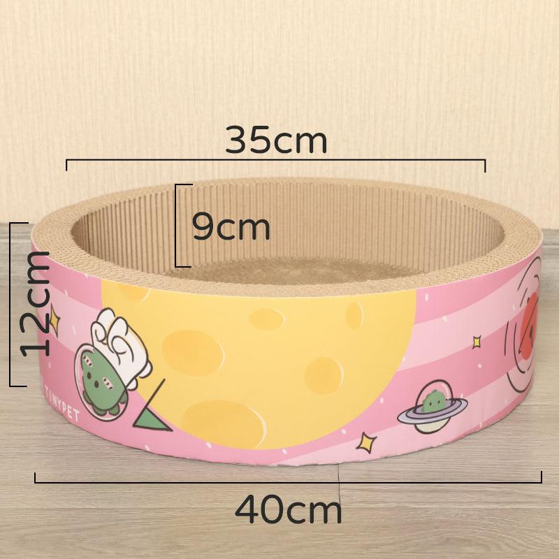Round Pink Cat Scratcher: Stylish And Durable Bowl-Shaped Claw Grinding Solution