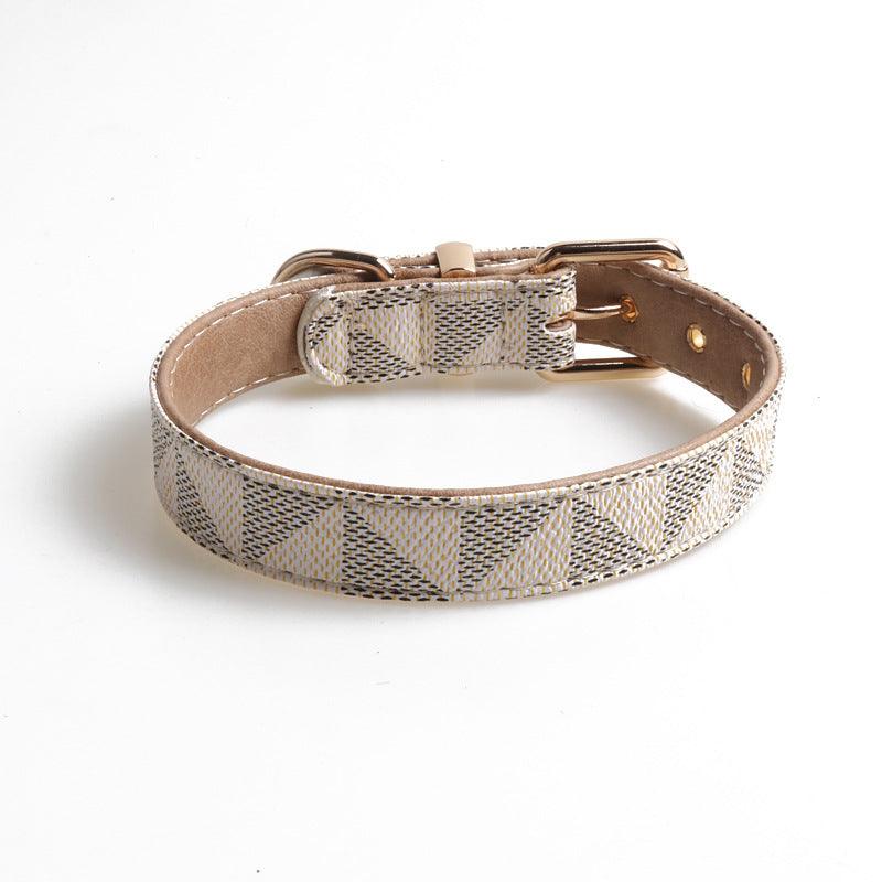 Exquisite Fashion Pu Leather Dog Collar - Stylish And Durable Pet Accessory