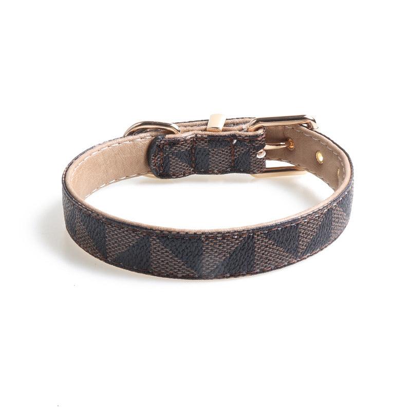 Exquisite Fashion Pu Leather Dog Collar - Stylish And Durable Pet Accessory